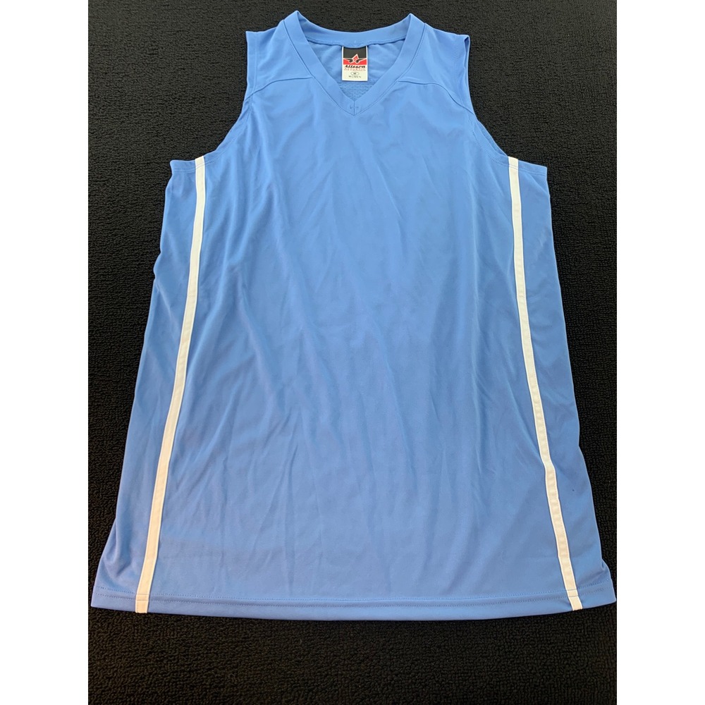 Alleson Athletic‎ Women's Blue Sleeveless Basketball Jersey Size Medium